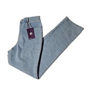 Gloria Vanderbilt Jeans Womens Size 10 Straight Leg High Waist Light Wash Denim
